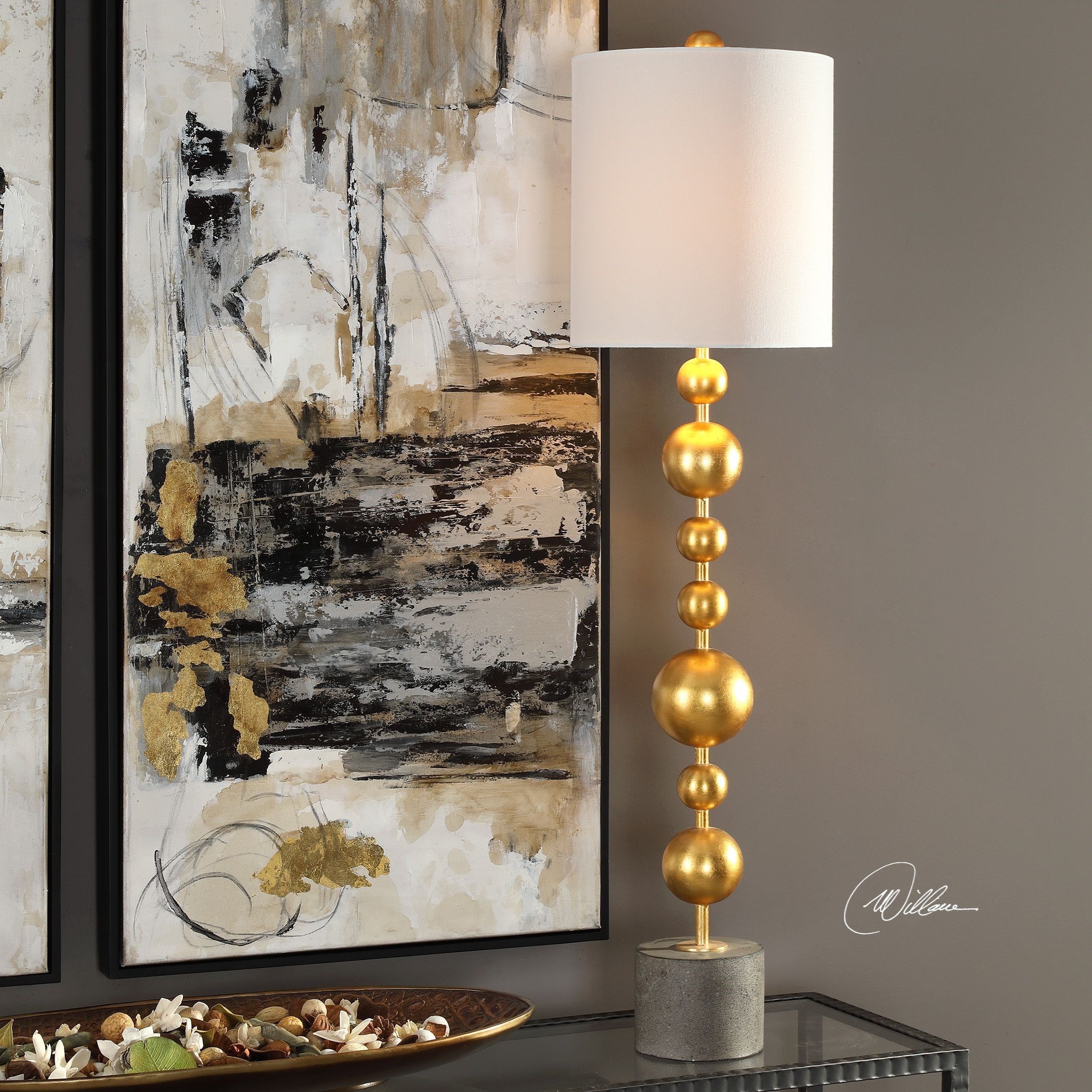 Uttermost Buffet Lamps 295661 Selim Gold Buffet Lamp Jacksonville Furniture Mart Lamp
